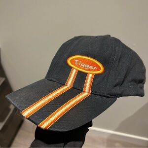 Vintage 90s Goofy Hat Co. Tigger Stripe Black Baseball Cap Hat